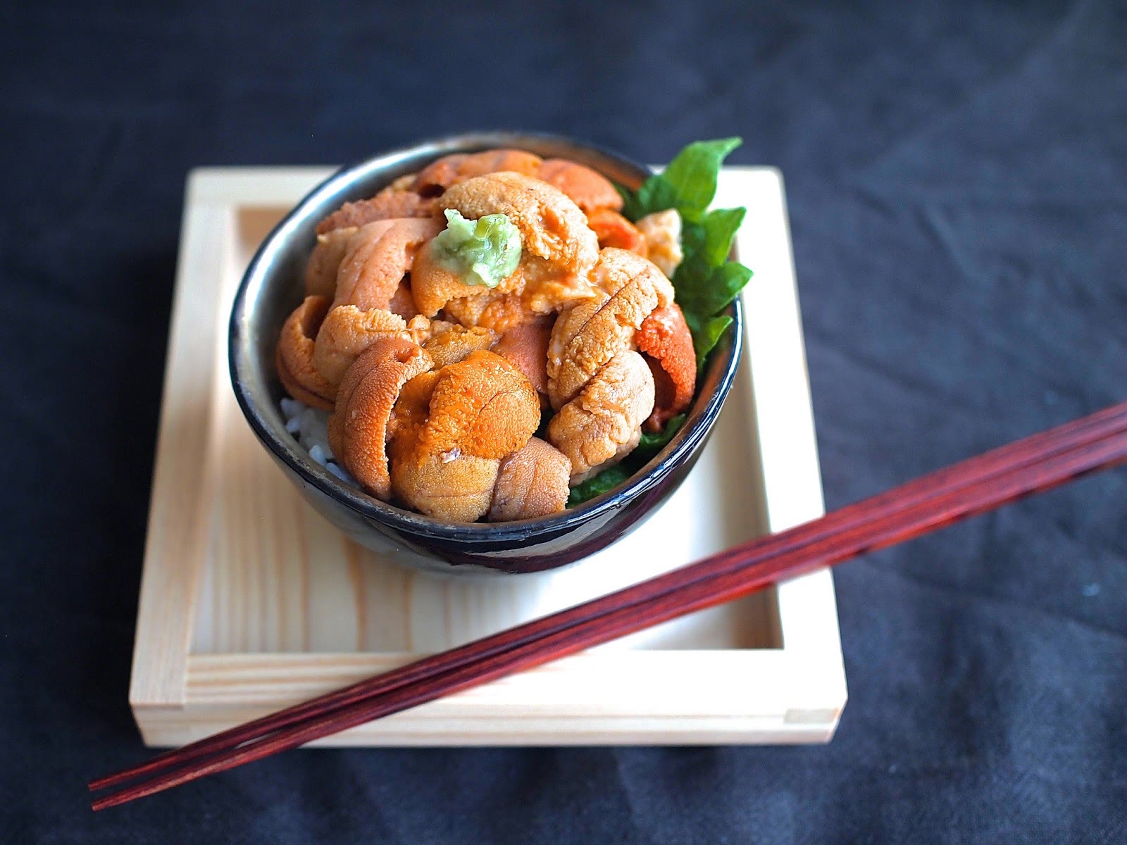 Cold sea urchin, straight off the Shakotan boats